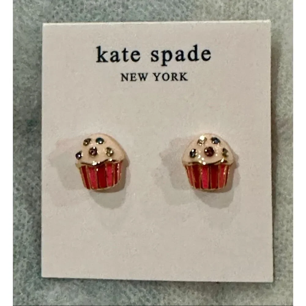 Kate Spade NEW earrings - take the cake Cupcake earrings